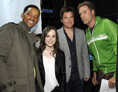 Will Smith, Ellen Page, Jason Bateman y Will Ferrell